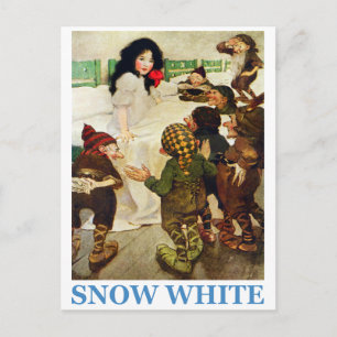 Postal Blancanieves y los siete enanos