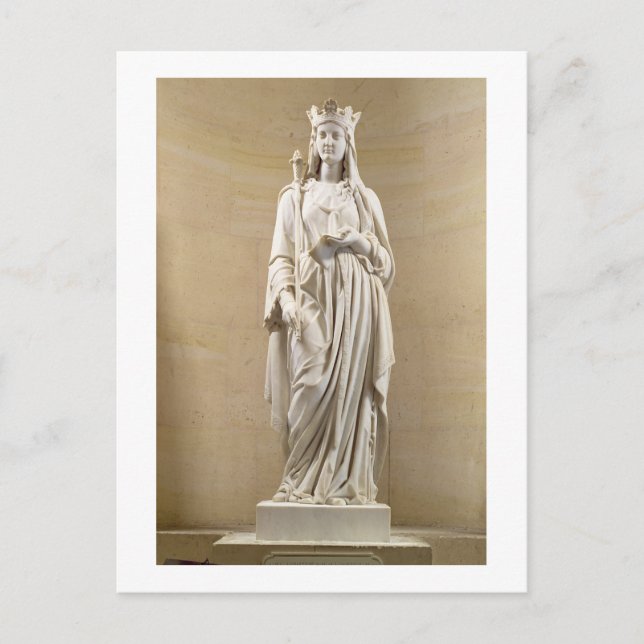 Postal Blanche de Castilla (1188-1252) Reina de Francia,  (Anverso)