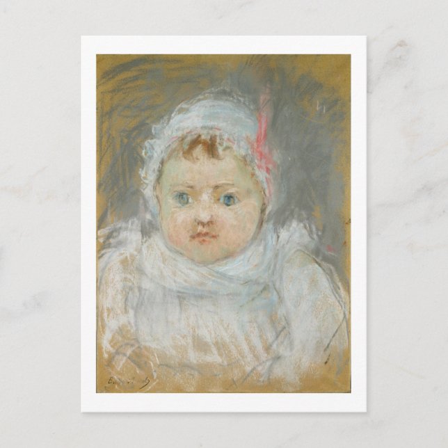 Postal Blanche Pontillon as a Baby, 1872 (pastel sobre pa (Anverso)