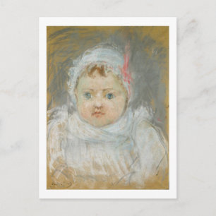 Postal Blanche Pontillon as a Baby, 1872 (pastel sobre pa