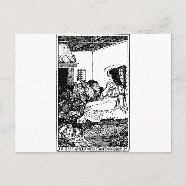 Postal blanco de nieve (Anverso)