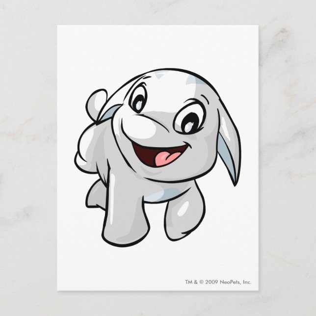 Postal Blanco de Poogle (Anverso)