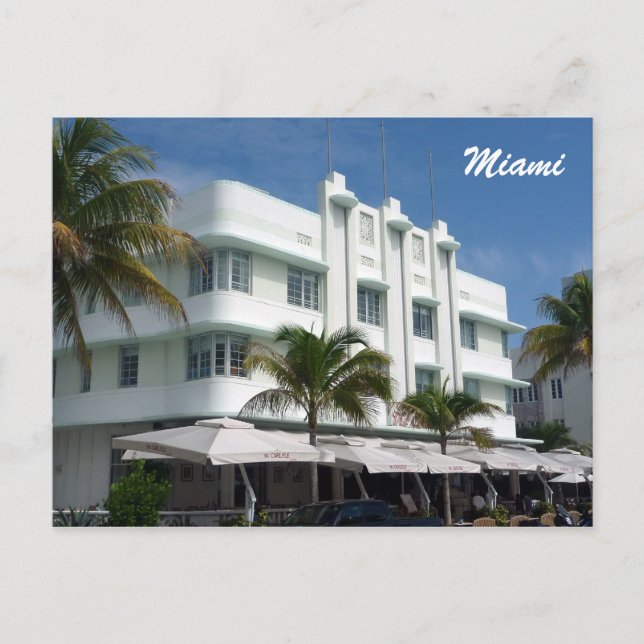 Postal blanco miami (Anverso)