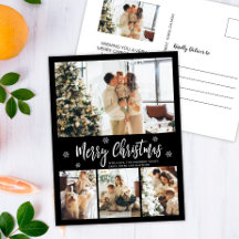 Blanco negro minimalista 4 Collages de fotos Navid