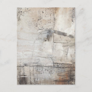 Postal Blanco negro y bronce