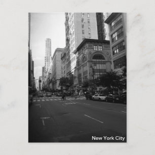 Postal Blanco y negro de Nueva York