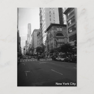Postal Blanco y negro de Nueva York
