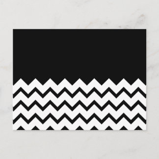 Postal Blanco y negro. Parte Zig Zag, Parte Black.