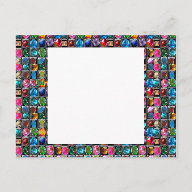POSTAL BLANCOS DE FRAME CRISTAL GEM PEARL : DIY 2014 (Anverso)