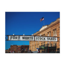Blank Fort Worth Stockyards Texas Historic Cowtown