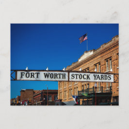Postal Blank Fort Worth Stockyards Texas Historic Cowtown