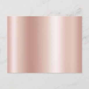 Postal Blank Pastel Rose Gold Foil Gradient