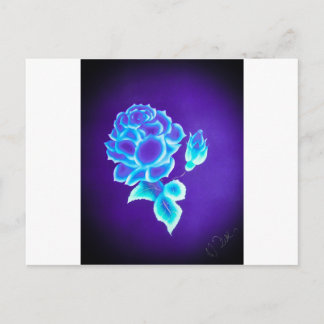 Postal Blaue Rosa