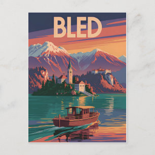 Postal Bled Eslovenia antiguo
