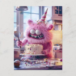 Postal blending female features with monstrous traits