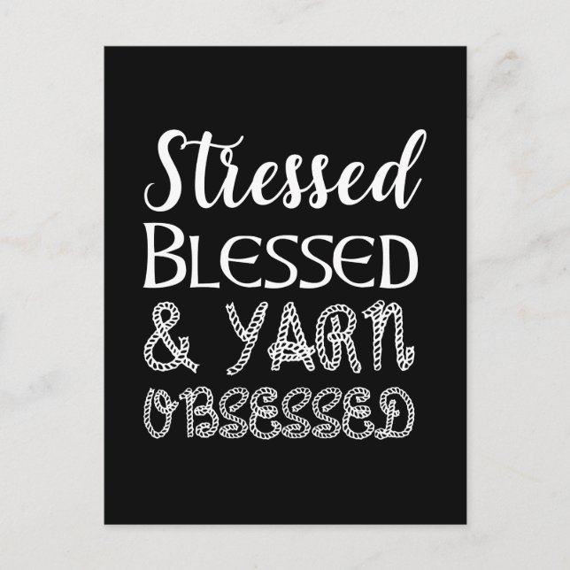 Postal Blessed and Yarn Obssed (Anverso)