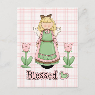 Postal Blessed Blonde Angel