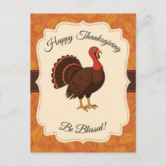 Postal Blessed Thanksgiving Turkey