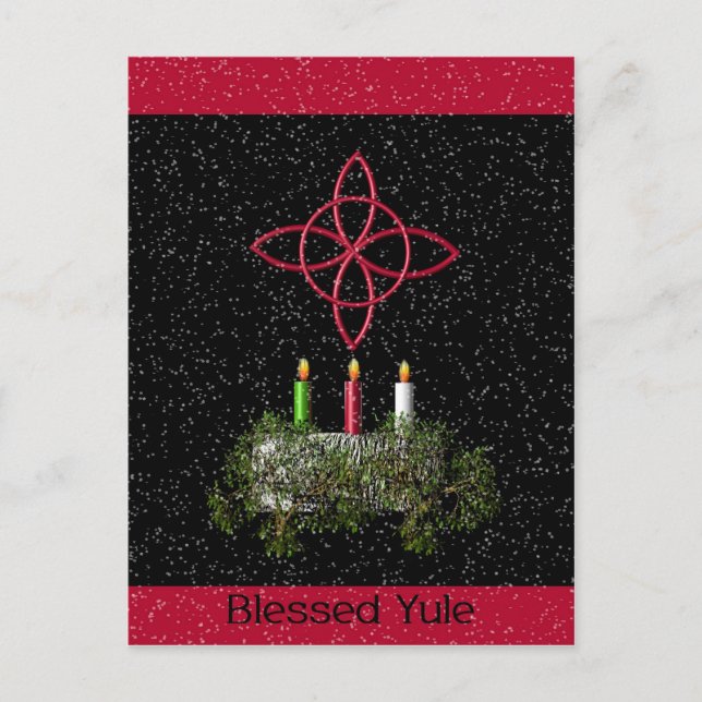 Postal Blessed Yule (Anverso)