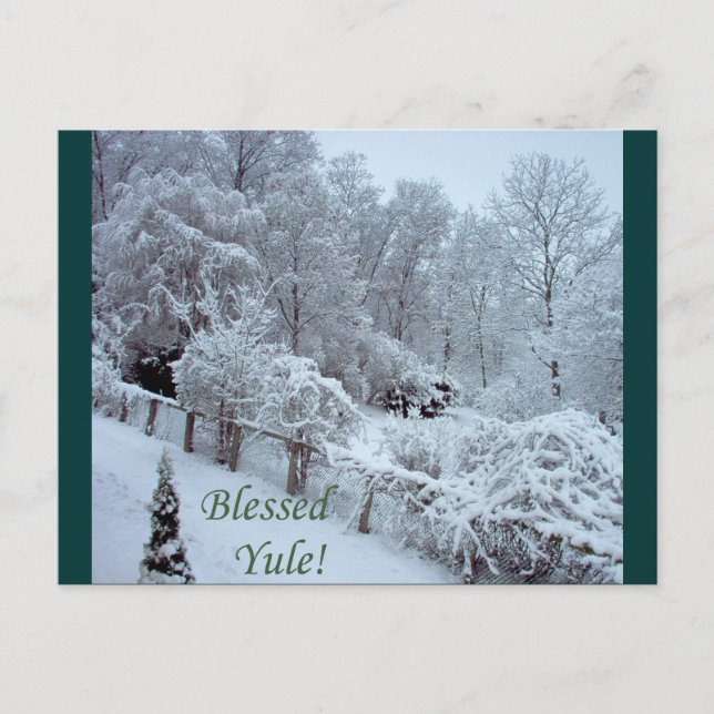 Postal Blessed Yule (Anverso)