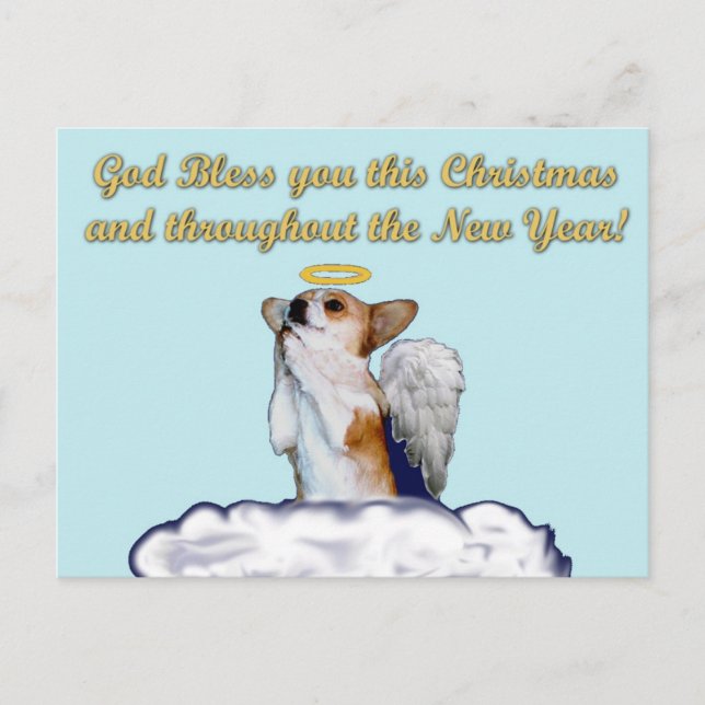 Postal Blessing Prayer Dott Angel Postcard (Anverso)