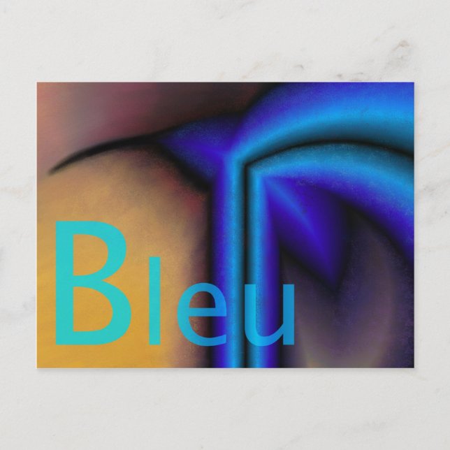 Postal Bleu - Carte postale (Anverso)