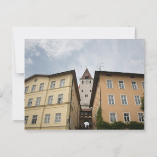 POSTAL BLICK VON MARKTPLATZ HAAG AUF KLEINEN SCHLOSSTURM