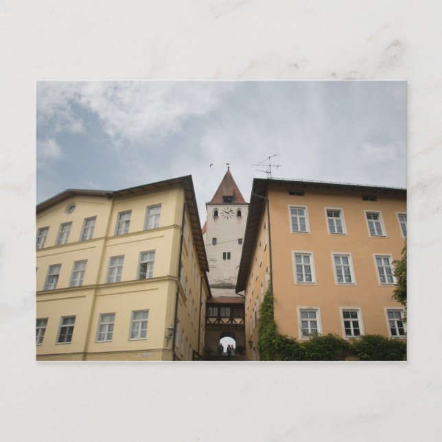 POSTAL BLICK VON MARKTPLATZ HAAG AUF KLEINEN SCHLOSSTURM (Anverso)