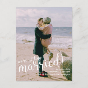 Postal Blissful News Wedding Salva la fecha