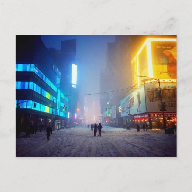 Postal Blizzard En Times Square (Anverso)