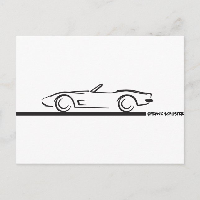 Postal BLK convertible Corvette 1973 (Anverso)