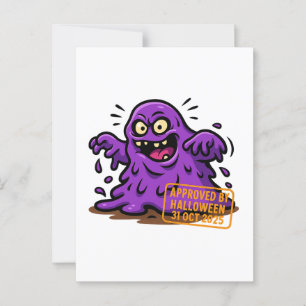 Postal Blob personalizado - Aprobado en Halloween