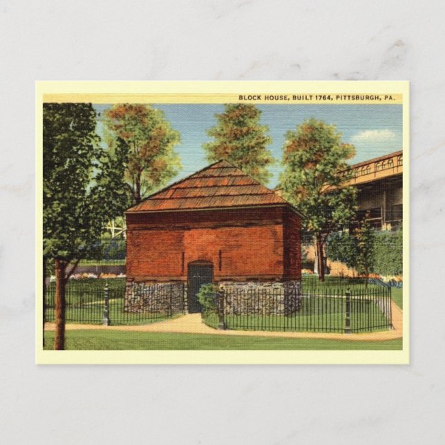 Postal Block House, Pittsburgh, Pennsylvania Vintage (Anverso)
