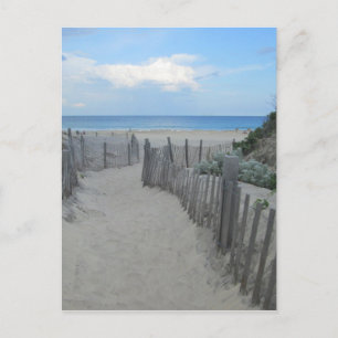 Postal Block Island de las dunas de arena