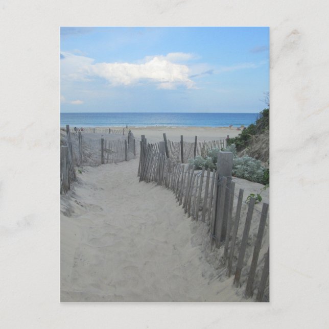 Postal Block Island de las dunas de arena (Anverso)