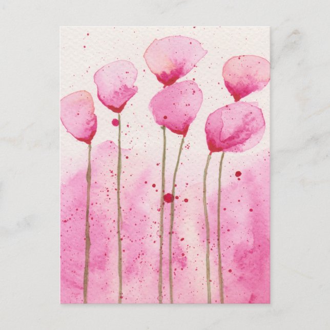 Postal Bloemen Briefkaart (Anverso)