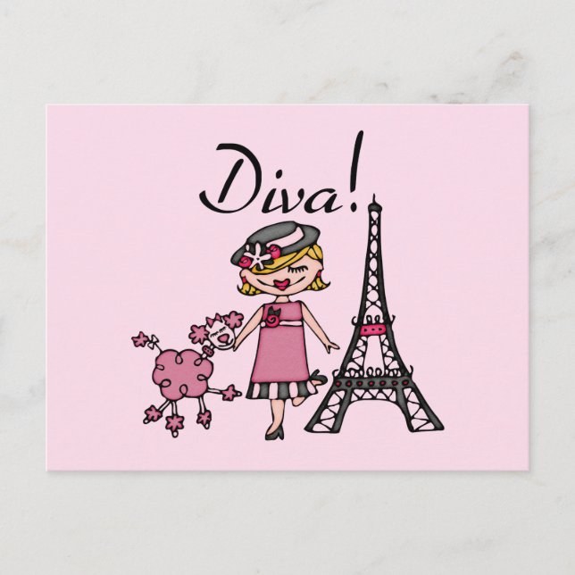 Postal Blond Hair Diva (Anverso)