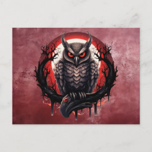 Postal Bloodmoon Horned Owl