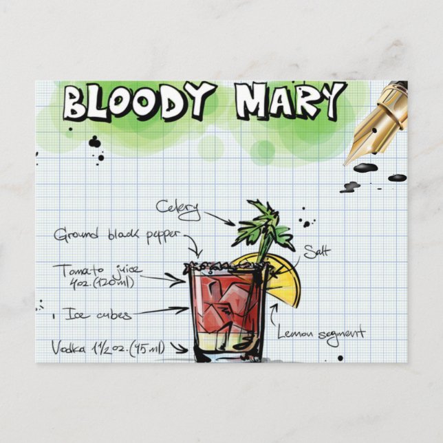 Postal Bloody Mary Cocktail (Anverso)