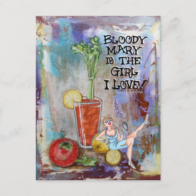 Postal Bloody Mary Kitchen Bar Postcard (Anverso)