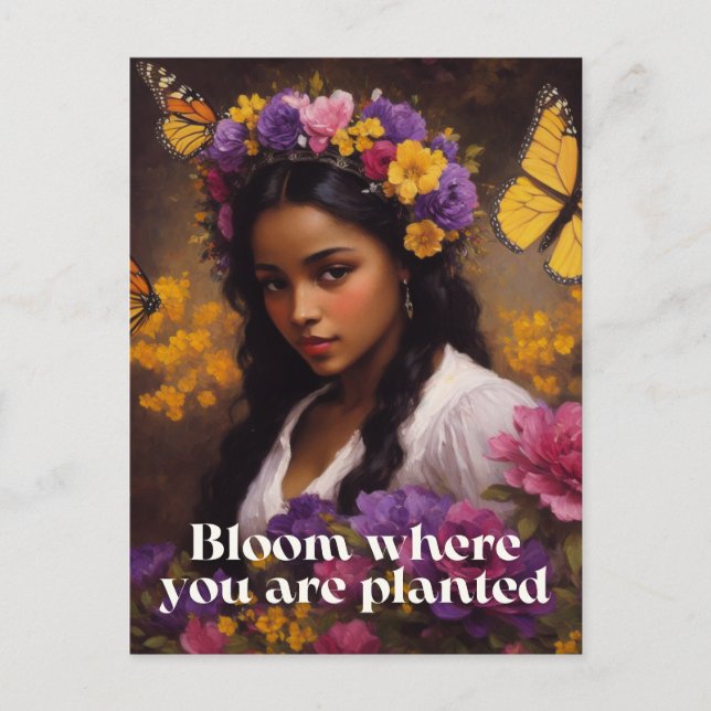 Postal Bloom Donde Se Plantan Flores (Anverso)