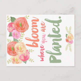 Postal Bloom donde te plantan