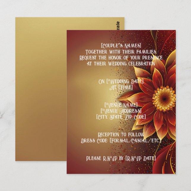 Postal Bloom Eterno: Una celebración eterna del amor (Anverso / Reverso)