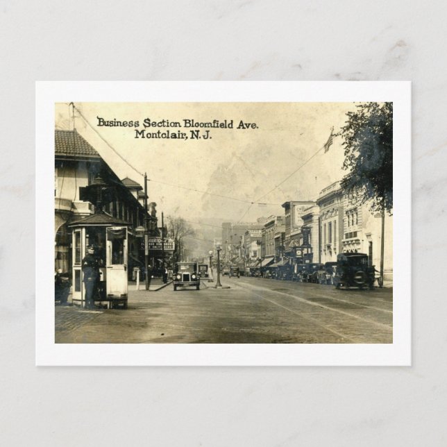 Postal Bloomfield Ave., Montclair, New Jersey Vintage (Anverso)