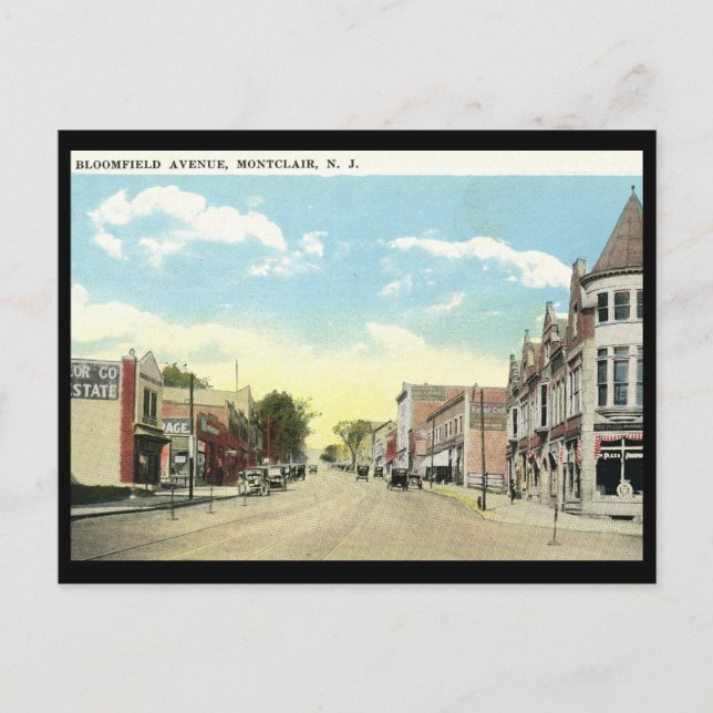 Postal Bloomfield Ave., Montclair NJ Vintage (Anverso)