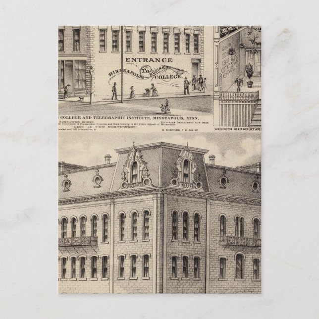 Postal Bloque de Brackett, Minnesota (Anverso)