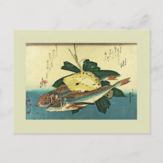 Postal Bloque de madera japonés