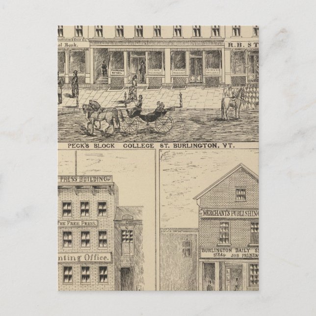 Postal Bloque de Peck (Anverso)