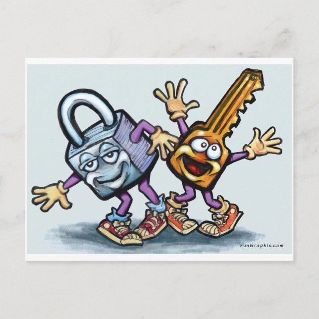 Postal Bloquear una tecla (Anverso)