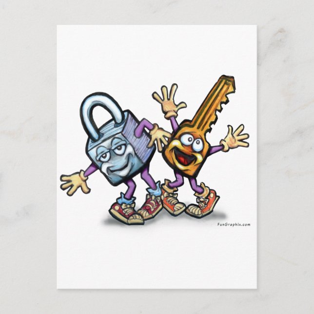 Postal Bloquear una tecla (Anverso)